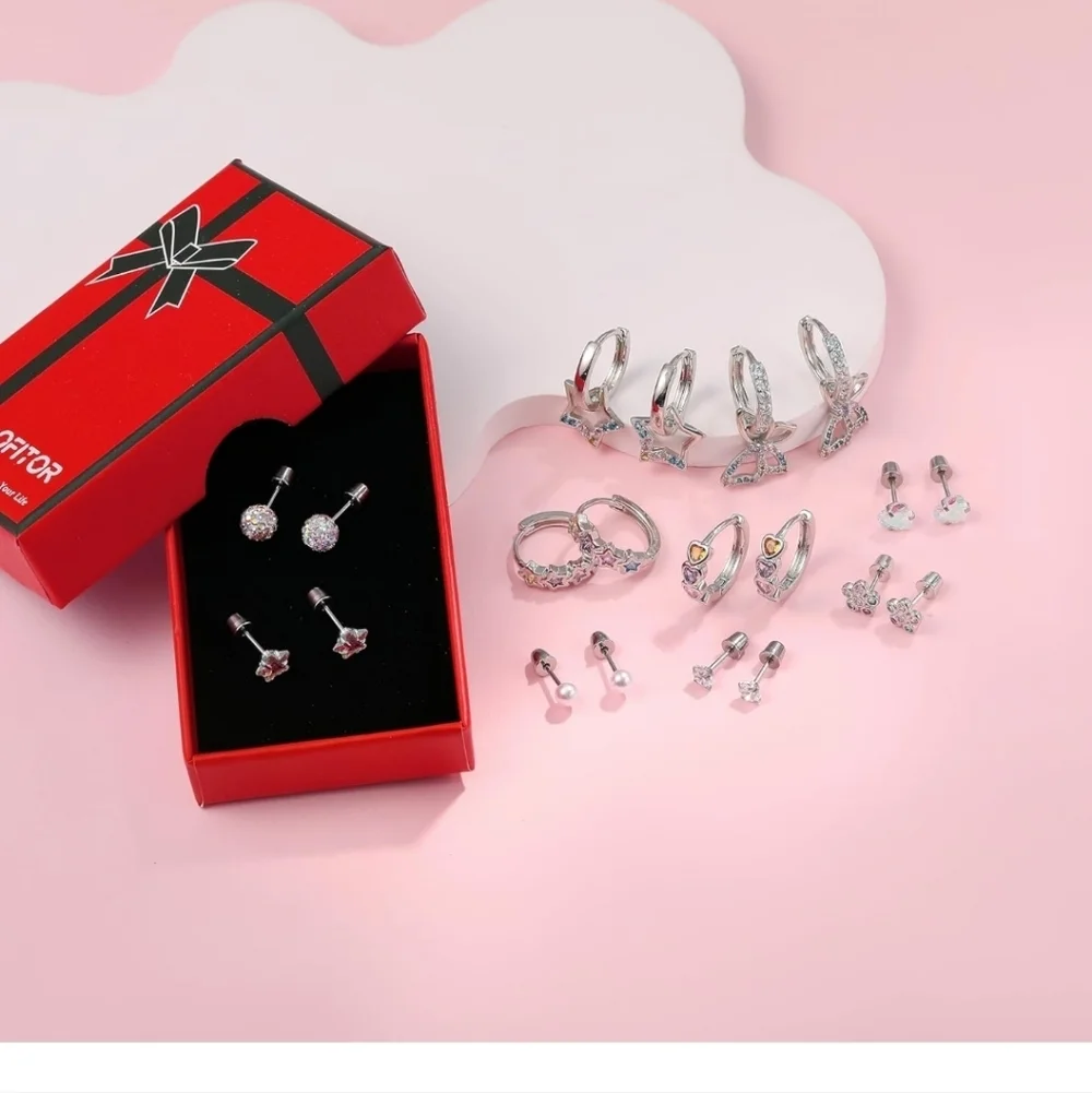 Colorful Crystal Earring Set